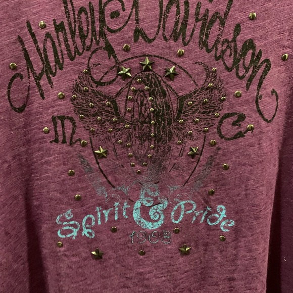 Harley Davidson purple tee - Picture 5 of 5